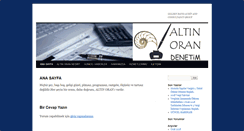 Desktop Screenshot of altinorandenetim.com